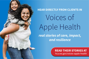 Hear directly from clients. Read the Voices of Apple Health stories